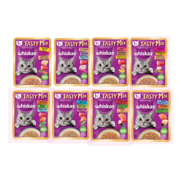 Whiskas Tasty Mix Wet Cat Pouch 70g