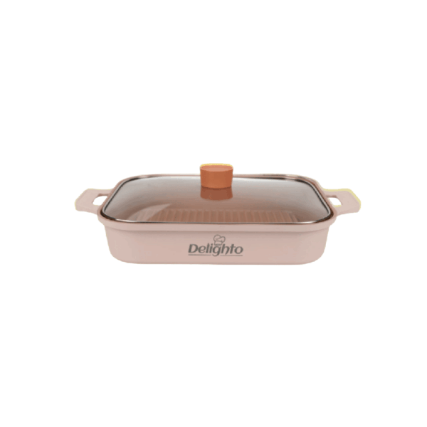 Delighto Macaron series Die Cast Aluminium 30cm Grill Pan DLT-1013