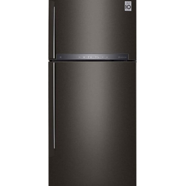 LG 437L Top Freezer Fridge GN-H432HXHC in Black Metal Finish