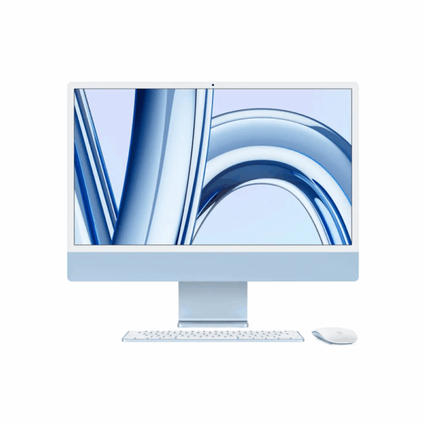Apple iMac 2023 (24-inch, 4.5K Retina Display, M3 Chip) - Apple M3 chip with 8GB unified memory, 8‑core CPU and 8‑core GPU, 256GB SSD